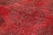 Roter Orientteppich aus Antikem Handgeknüpften Überfärbten Läufer 5