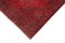 Roter Orientteppich aus Antikem Handgeknüpften Überfärbten Läufer 4