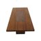 Mesa vintage de madera con plato de cobre, Imagen 2