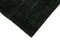 Schwarzer orientalischer handgeknüpfter traditioneller Teppich in Überfärbungs-Optik 4