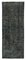 Black Anatolian  Antique Hand Knotted Overdyed Runner Rug, Image 1
