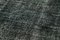 Schwarzer anatolischer antiker handgeknüpfter Teppich in Überfärbung 5