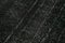 Alfombra de pasillo sobreteñida antigua turca negra hecha a mano, Imagen 5