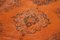 Alfombra de pasillo turca naranja sobre hecha a mano, Imagen 5