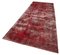 Tapis de Couloir Retraite Traditionnel Rouge, Turquie 3