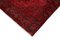 Roter anatolischer antiker Handgeknüpfter Überfärbter Läufer Teppich 4