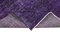 Lila anatolischer antiker Handgeknüpfter Teppich in Überfärbungs-Optik 6