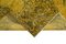 Yellow Anatolian  Traditional Hand Knotted Overdyed Runner Rug 6