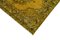 Yellow Anatolian  Traditional Hand Knotted Overdyed Runner Rug 4