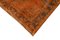 Alfombra de pasillo vintage naranja antigua tejida anudada a mano, Imagen 4
