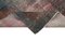 Alfombra de pasillo angosta oriental gris anudada a mano sobreteñida, Imagen 6