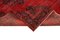 Anatolischer Roter Handgeknüpfter Überfärbter Läufer Teppich, 1950er 6