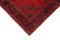 Anatolischer Roter Handgeknüpfter Überfärbter Läufer Teppich, 1950er 4