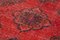Anatolischer Roter Handgeknüpfter Überfärbter Läufer Teppich, 1950er 5