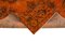 Alfombra de pasillo Mid-Century naranja oriental tejida a mano, Imagen 6