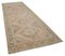 Beige Anatolian  Antique Hand Knotted Vintage Runner Rug 2