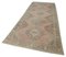 Beige Anatolian  Wool Hand Knotted Vintage Runner Rug 3