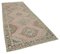 Beige Anatolian  Wool Hand Knotted Vintage Runner Rug 2