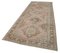 Beige Anatolian  Antique Hand Knotted Vintage Runner Rug 3