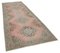 Beige Anatolischer Handgeknüpfter Vintage Teppich in Läufer Optik 2