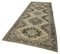 Beige Anatolian  Traditional Hand Knotted Vintage Runner Rug, Image 3