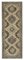 Beige Anatolian  Traditional Hand Knotted Vintage Runner Rug 1