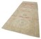 Beige Anatolian  Antique Hand Knotted Vintage Runner Rug 3