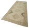 Beige Anatolian  Low Pile Hand Knotted Vintage Runner Rug 3