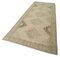Beige Anatolian  Low Pile Hand Knotted Vintage Runner Rug, Image 3