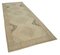 Beige Anatolian  Low Pile Hand Knotted Vintage Runner Rug, Image 2