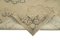 Alfombra de pasillo vintage anatolia beige anudada a mano, Imagen 6