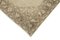 Alfombra de pasillo vintage anatolia beige anudada a mano, Imagen 4