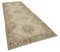 Beige Anatolian  Traditional Hand Knotted Vintage Runner Rug 2