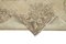 Beige Anatolian  Traditional Hand Knotted Vintage Runner Rug 6