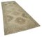 Beige Oriental Wool Hand Knotted Vintage Runner Rug, Image 2