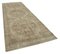 Beige Oriental Antique Hand Knotted Vintage Runner Rug, Image 2