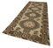Beige Anatolian  Antique Hand Knotted Vintage Runner Rug, Image 3