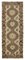 Alfombra de pasillo antigua anatolia beige anudada a mano, Imagen 1