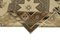 Alfombra de pasillo antigua anatolia beige anudada a mano, Imagen 6