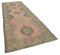 Beige Anatolian  Wool Hand Knotted Vintage Runner Rug 2