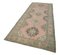 Beige Anatolian  Wool Hand Knotted Vintage Runner Rug 3