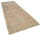 Beige Anatolian  Antique Hand Knotted Vintage Runner Rug 2