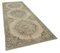 Beige Anatolian  Contemporary Hand Knotted Vintage Runner Rug 2