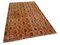 Türkischer Handgeknüpfter Orangenfarbener Vintage Teppich aus Wolle 2