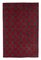 Türkischer Handgeknüpfter Roter Vintage Teppich aus Wolle 1