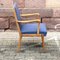 Vintage Blue Scandinavian Armchair 3