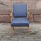 Blauer Vintage Skandinavischer Sessel 1
