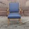 Vintage Blue Scandinavian Armchair, Image 1