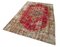 Anatolian Red Hand Knotted Wool Vintage Rug 3