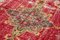 Anatolian Red Hand Knotted Wool Vintage Rug, Image 5